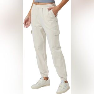 Vuori Women's Boyfriend Cargo Jogger - Milkweed Heather